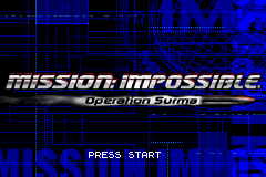Mission: Impossible: Operation Surma title screen for GameBoy Advance